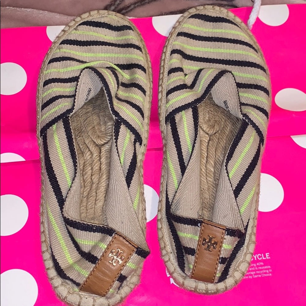 Tory Burch espadrilles.